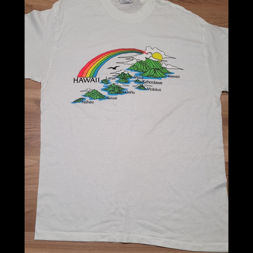 Vintage Hawaii Rainbow Single Stitch T Shirt